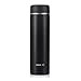 URBANE O2 Insulated Water Bottle,Leakproof 18/8 Stainless Steel Insulated Mug Keep Coffee Hot or Cold for hours，17 Ounce(Black A)