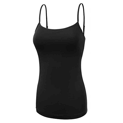 Ibeauti Breathable Classic Women's Basic Camisoles Tops with Built in Padded Bra