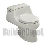 KOHLER K-3467-95 San Raphael One-Piece Round-Front Toilet, Ice Grey