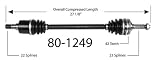 Empi 80-1249 CV Joint Half-Shaft Assembly
