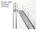 12 Step Industrial Staircase - 105 Landing Height