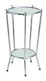 Adesso HX4862 Cosmopolitan Tall Pedestal Chrome/Frosted Glass 22