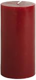 Tag 201701 Unscented Long Burning 3-Inch by 6-InchHigh Quality Pillar Candle, Burgundy