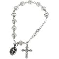 Sterling Silver Rosary Bracelet