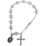 Sterling Silver Rosary Bracelet