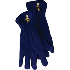 フリース手袋 ト音記号 Fleece Glove G-clef (Small / Medium, 青)