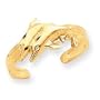 14K Dolphin Toe Ring - JewelryWeb
