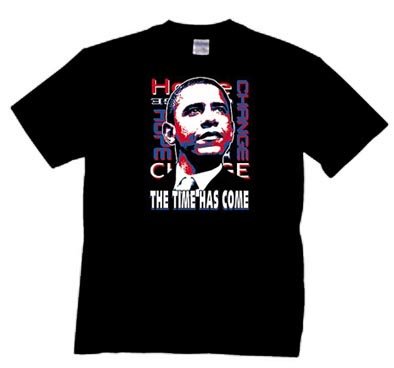 Barack Obama T-shirt The Time Has Come Obama Tee