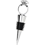 With This Ring Chrome Diamond-Ring Bottle Stopper
