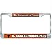 Texas Longhorns NCAA Chrome License Plate Frame