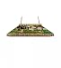 Meyda Tiffany Custom Lighting 28810 Golf 3-Light Oblong Pendant, Mahogany Bronze Finish with Green, Brown, Beige Stained Art Glass