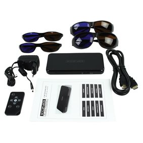 König CMP-2DTO3DCONV 2D in 3D Videokonverter Fernbedienung (HDMI, USB) schwarz