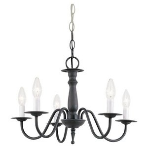 Sea Gull Lighting 3121-72 Traditional 5-Light Chandelier, Olde Iron