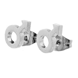 Stainless Steel Male Symbol Earrings