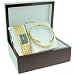 Bulova #97F61 Men's Gold Tone Wide Band Watch and Bracelet Set
