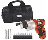 Black Decker Pp360lnh9 Cordless Screwdriver 13 Screw Bits Travel Case