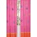 Groovy Pink Peace Sign Window Treatment Panels - Set of 2