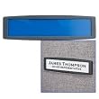 Fellowes(R) Partitions Additions&trade; Name Plate, 2 3/4in.H x 9 1/2in.W x 3/8in.D, Graphite