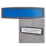 Fellowes(R) Partitions Additions&trade; Name Plate, 2 3/4in.H x 9 1/2in.W x 3/8in.D, Graphite