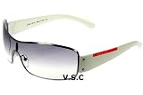 PRADA SPORT SPS 52ES 52E SUNGLASS SUNGLASSES WHITE 4AO5D1