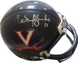 Aaron Brooks Autographed/Hand Signed Virginia Cavaliers Replica Mini Helmet
