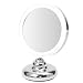 Led Illuminated Compact Table Mirror - 5x Magnified -battery