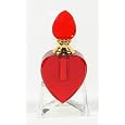 Empty Refillable Red Heart Shaped Crystal Perfume Bottle with Glass Applicator