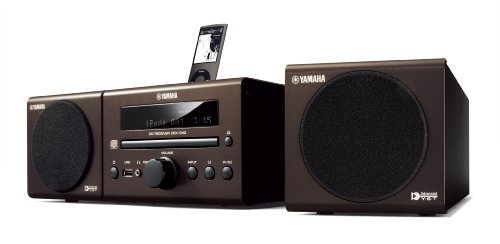 Yamaha MCR 040 Kompaktanlage (MP3-CD-Player, Apple iPod-Dock,  USB) braun