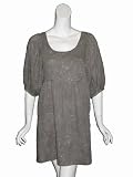 ERIN FETHERSTON Glittered Voile Dress in Gray