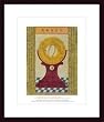 Art Poster Wood Framed Print - Equatorial - Artist: Adam Schall von Bell- Poster Size: 20 X 16