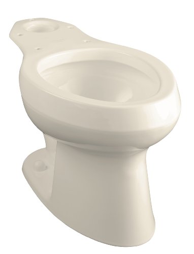 kohler toilet wellworth:KOHLER K-4303-47 Wellworth Pressure Lite Toilet Bowl, Almond