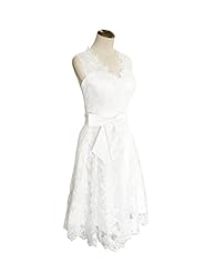 Satin/Tulle Lace  Short Party Dress/Wedding Dress/Mini Dress  With a Bow(s)