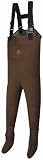 Pro Line® Men's Marsh Creek Neoprene Chest Waders Stocking Foot w/ Removable Gravel Cuffs Dark Brown