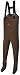 Pro Line® Men's Marsh Creek Neoprene Chest Waders Stocking Foot w/ Removable Gravel Cuffs Dark Brown