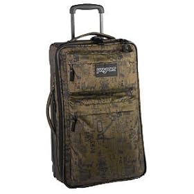 JanSport 19" SuperBreak Carry On, Rolling Luggage, Guerrilla Green Graffiti