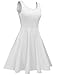 Meaneor Women's Vintage Style Sleeveless Pleated Flare A-Line Swing Long Dress