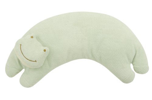 Angel Dear Curved Pillow, Green Froggy