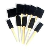 10 Pc Foam Paint Brush Set