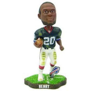 Travis Henry Buffalo Bills Game Worn Bobble Head (Quantity of 1)
