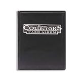 Ultra Pro Collectors Series: One BLACK w/Silver Foil Collector's 9 Pocket Combo Portfolio (Binder / Album with Pages) Great for Pokemon, YuGiOh or Sports Cards!
