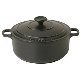 Paderno World Cuisine 7.825 Inch Black Round Dutch Oven by Paderno World Cuisine