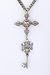 Rocker Jewelry Gothic Cross and Key pendant Unisex drop pendant