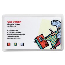 Business Source 5 mil Business Card Laminating Pouches (20861)