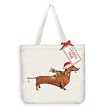 Holiday Dachshund Tote Bag