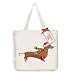 Holiday Dachshund Tote Bag