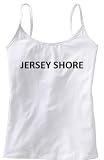 JERSEY SHORE - State Series - White Women's / Girls Camisole (Girlie / Babydoll)
