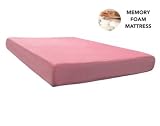 Classic Pink Memory Foam Mattress Set