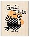 FAMOUS LAST WORDS SCRAPBOOKING WOOD MOUNT RUBBER STAMP