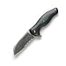 McGinnis Tuition Flipper, Grn/Blk Micarta, ComboEdge