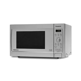 Panasonic NN-SD277SBPQ Digital Solo Compact Microwave Oven Stainless Steel 22L 850W